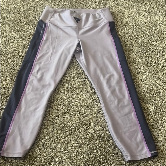 Under Armour Project Rock Gray and Purple Activewear Set - Picture 2 of 7
